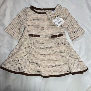 Janie and Jack Bouclé Dress Size 6-12 Months
